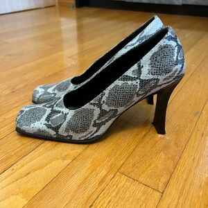 Snake print shoes